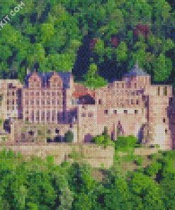 Heidelberger Castle Germany diamond painting