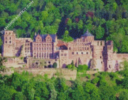 Heidelberger Castle Germany diamond painting
