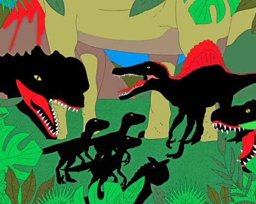 Jurassic Park Dinosaurs - 5D Diamond Painting 