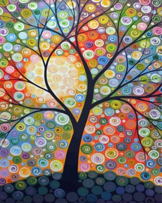 Abstract Tree Art diamond painting