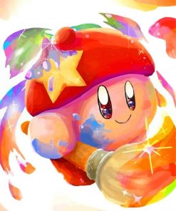 Adorable Kirby diamond painting