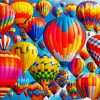 Aesthetic Colorful Hot Airballoons diamond painting