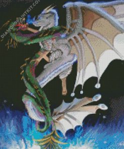 Aesthetic Entwined Dragons diamond painting