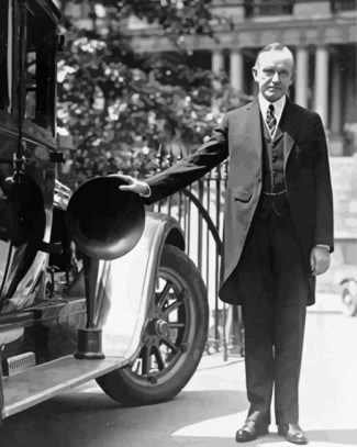 Calvin Coolidge In The White House diamond painting