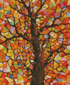 Colorful Abstract Tree diamond painting