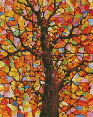 Colorful Abstract Tree diamond painting