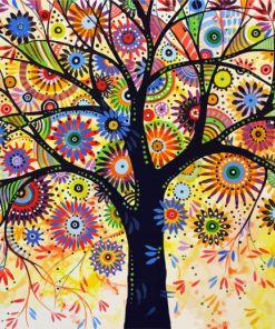 Colorful Abstract Tree Art diamond painting