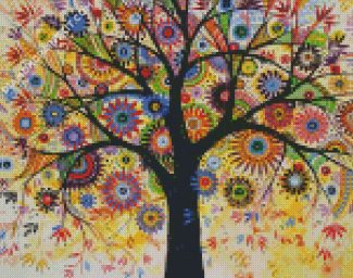 Colorful Abstract Tree Art diamond painting
