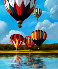 Colorful Hot Airballoons diamond painting