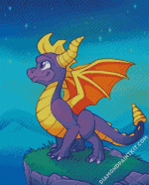 Spyro The Dragon diamond painting