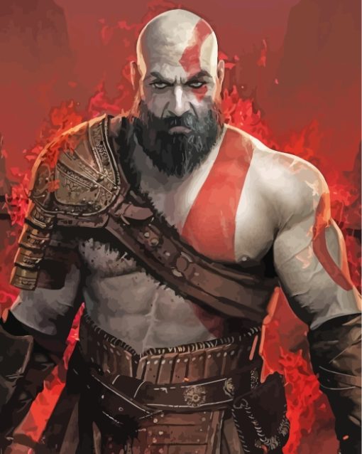 God Of War Kratos diamond painting