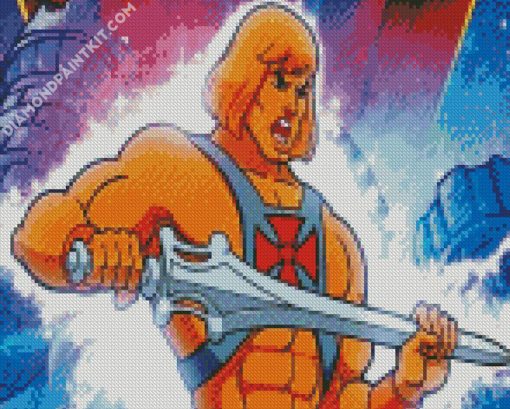 He Man With Sword diamond painting