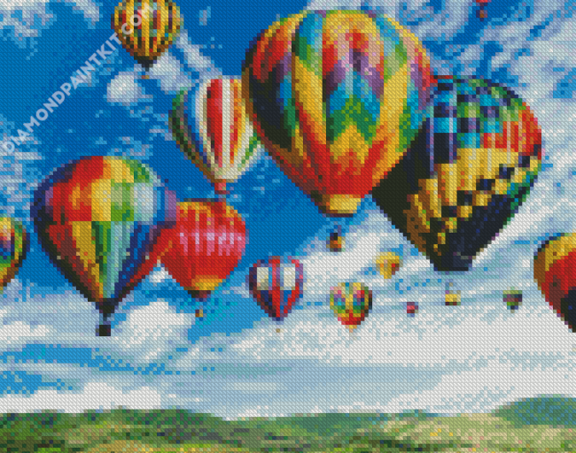 Hot Airballons Up diamond painting