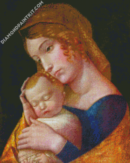 Maria With The Sleeping Child Mantegna Art diamond painting