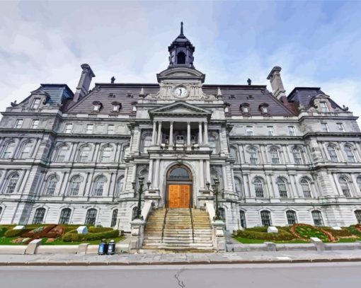 Montreal City Hall Canada diamond painting