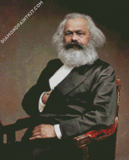 Philosopher Karl Marx diamond painting