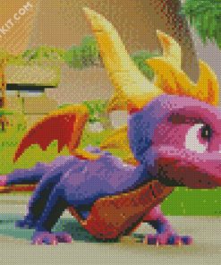 Spyro Dragon diamond painting