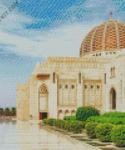 Sultan Qaboos Grand Mosque Muscat diamond painting