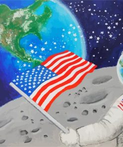 Us Nasa Astronaut diamond painting