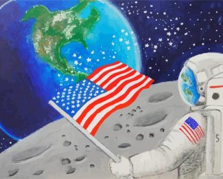 Us Nasa Astronaut diamond painting