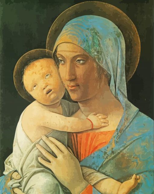 Virgin And Child Andrea Mantegna diamond painting