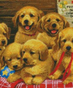 Adorable Puppies diamond painting