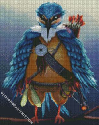 Aesthetic Bird Warrior diamond painting