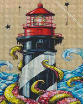 Aesthetic Lighthouse Nautical diamond painting