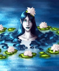 Aesthetic Naiad In The Water diamond painting