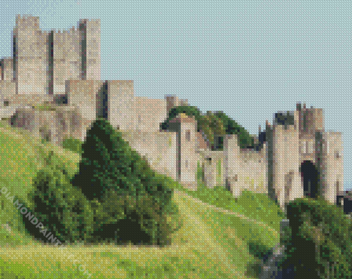 England Dover Castle diamond painting