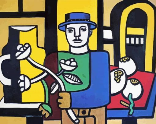 Leger The Man In The Blue Hat diamond painting