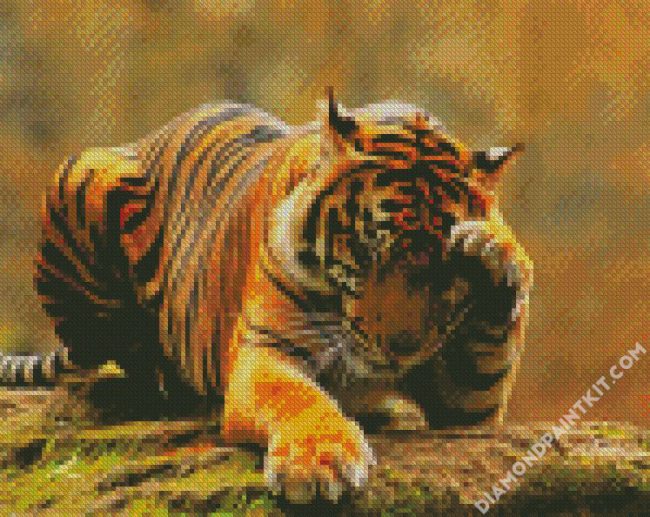 Lonely Tiger diamond painting
