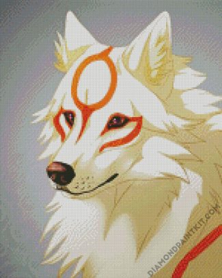 Okami Dog Anime diamond painting