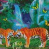 Romantic Tigers diamond painting