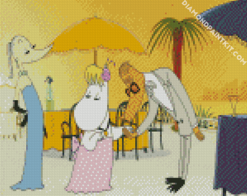 Snork Moomins On The Riviera diamond painting