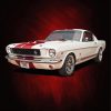 66 Ford Mustang Car Art Diamond Paintings