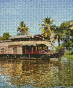 Alleppey Backwaters Kerala Diamond Paintings