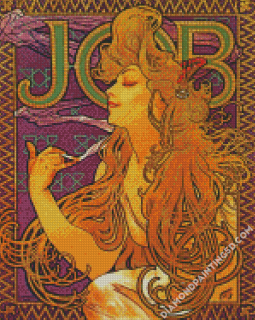 Job Cigarettes Alphonse Mucha Diamond Paintings