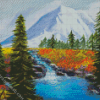 Mt Rainier Art Diamond Paintings