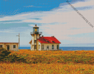 Point Cabrillo Lighthouse Mendocino Diamond Paintings