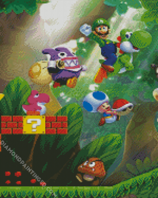 Aesthetic Super Mario Diamond Painting 