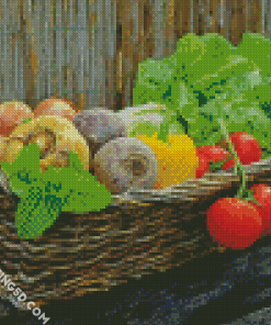 Aesthetic Grocery Vegetable Diamond Paintings