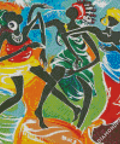 African Dancers Diamond Paintings