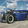 Blue Hot Rod Diamond Paintings