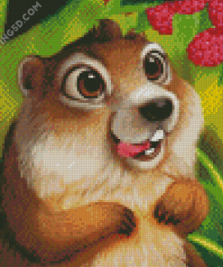 Cute Squirrel Diamond Paintings