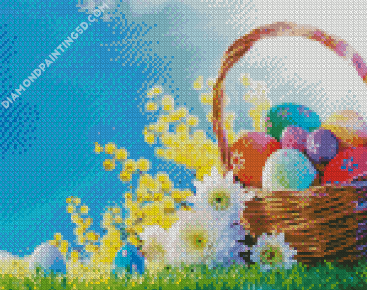 Easter Colorful Eggs Diamond Painting 
