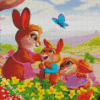 Happy Bunnies Family Diamond Paintings