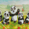 Happy Pandas Diamond Paintings