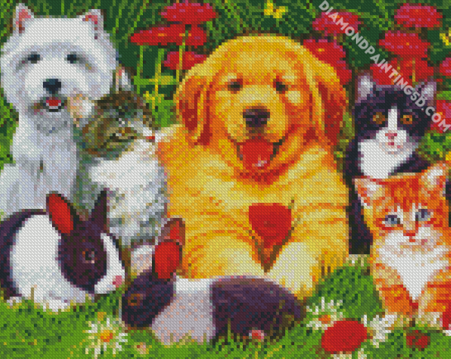 Pet Friends Diamond Painting