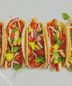 Delicious Chicken Tacos Diamond Paintings